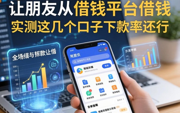让朋友从借钱平台借钱，实测这几个口子下款率还行