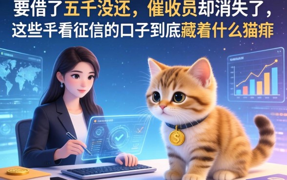 我借了五千没还，催收员却消失了，这些不看征信的口子到底藏着什么猫腻