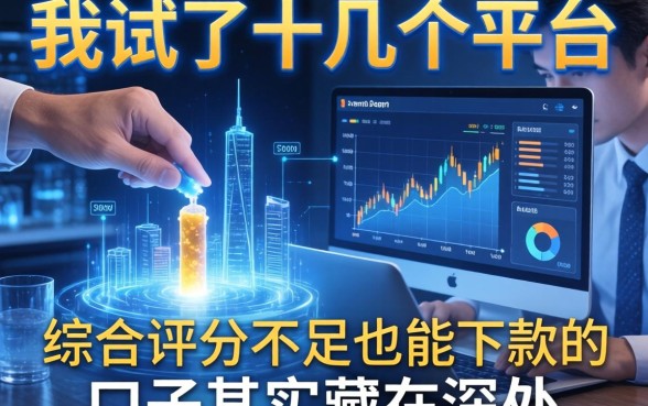 我试了十几个平台，发现综合评分不足也能下款的口子其实藏在深处