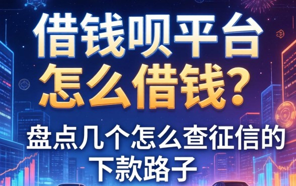 借钱呗平台怎么借钱?盘点几个不怎么查征信的下款路子