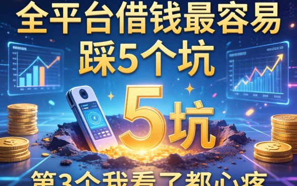 全平台借钱最容易踩的5个坑，第3个我看了都心疼