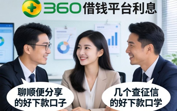 聊聊大家关心的360借钱平台利息，顺便分享几个不查征信的好下款口子