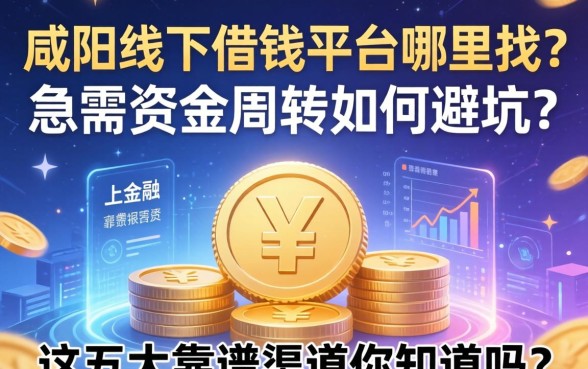 咸阳线下借钱平台哪里找？急需资金周转如何避坑？这五大靠谱渠道你知道吗？