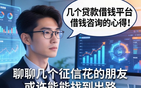 聊聊几个贷款借钱平台借钱咨询的心得，征信花的朋友或许能找到出路
