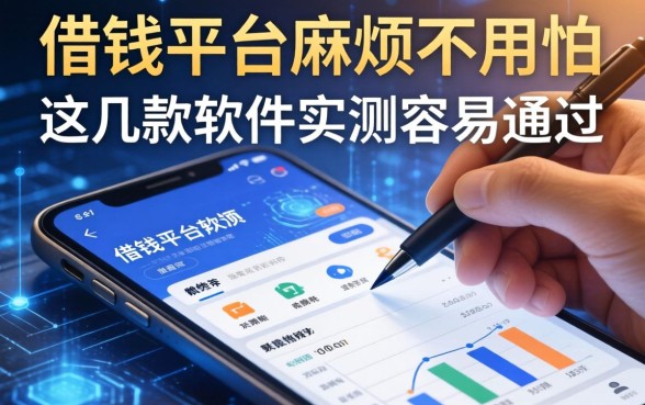 借钱平台麻烦不用怕，这几款软件实测容易通过