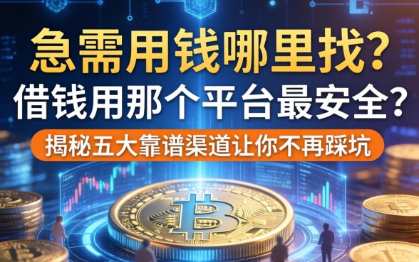 急需用钱哪里找？借钱用那个平台最安全？揭秘五大靠谱渠道让你不再踩坑