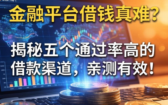 金融平台借钱真难？揭秘五个通过率高的借款渠道，亲测有效！