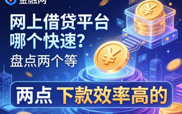 网上借钱平台哪个快速？盘点两个下款效率高的渠道