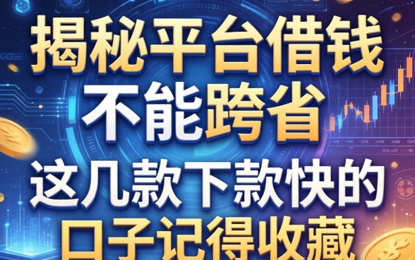 揭秘平台借钱不能跨省，这几款下款快的口子记得收藏