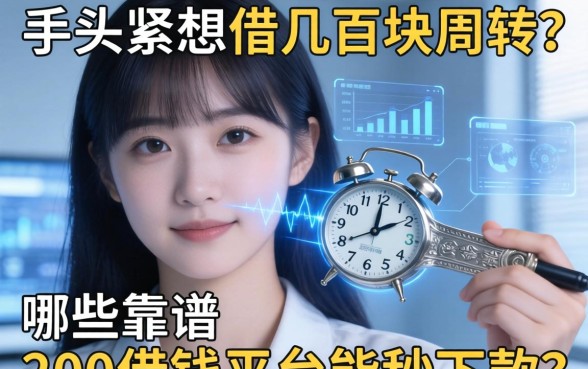 手头紧想借几百块周转？哪些靠谱的200借钱平台能秒下款？