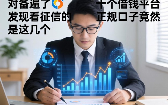 我翻遍了十个借钱平台，发现不看征信的正规口子竟然是这几个