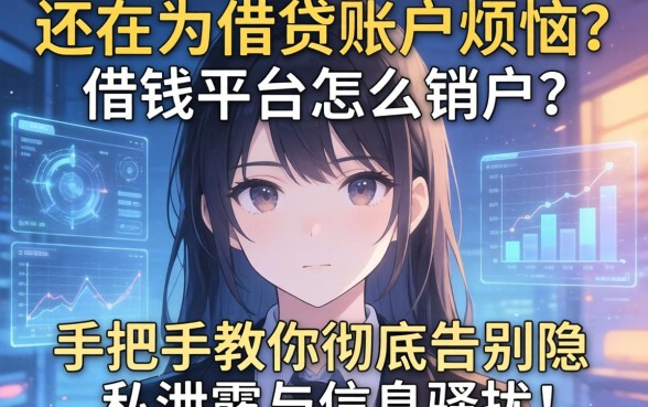 还在为借贷账户烦恼？借钱平台怎么销户？手把手教你彻底告别隐私泄露与信息骚扰！