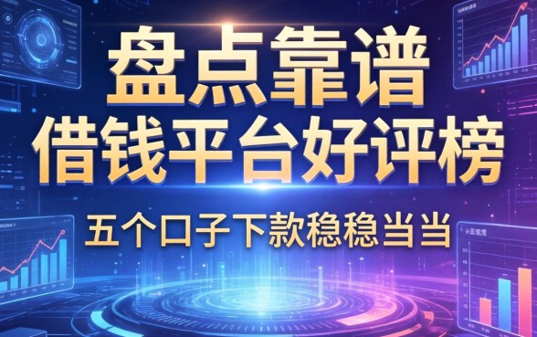盘点靠谱的借钱平台好评榜，这五个口子下款稳稳当当