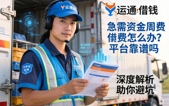 货车司机急需资金周转怎么办？运满满借钱平台靠谱吗？深度解析助你避坑