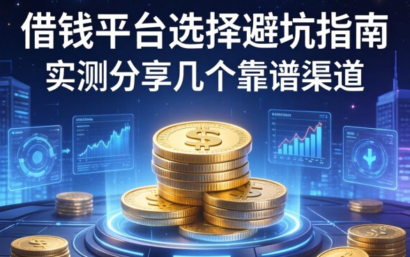 借钱平台选择避坑指南：实测分享几个靠谱渠道