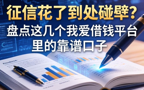 征信花了到处碰壁？盘点这几个我爱借钱平台里的靠谱口子