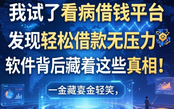 我试了看病借钱平台，发现轻松借款无压力软件背后藏着这些真相