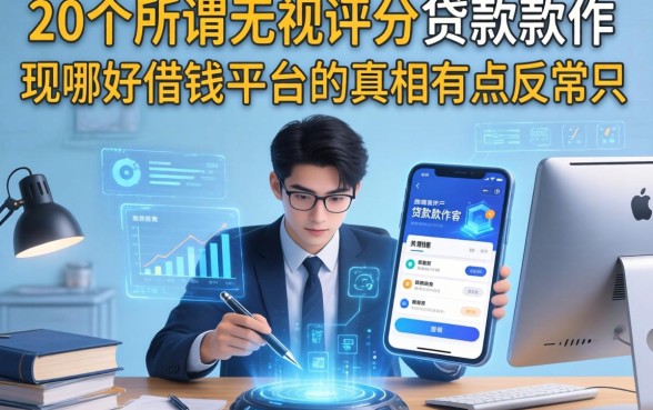 我翻了20个所谓无视评分的贷款软件，发现哪好借钱平台的真相有点反常识