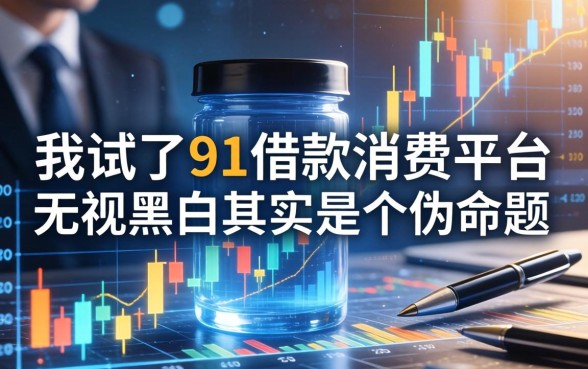 我试了91借钱消费平台，发现无视黑白其实是个伪命题