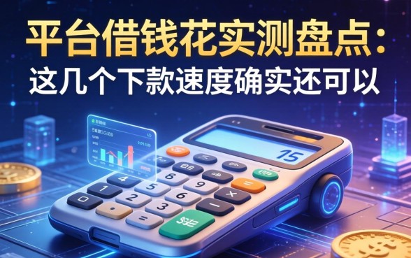 平台借钱花实测盘点：这几个下款速度确实还可以