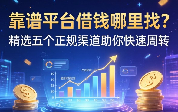 靠谱平台借钱哪里找？精选五个正规渠道助你快速周转