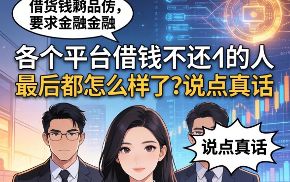各个平台借钱不还的人，最后都怎么样了？说点真话