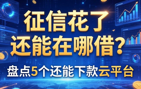征信花了还能在哪借？盘点5个还能下款的云平台