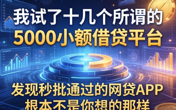 我试了十几个所谓的5000小额借钱平台，发现秒批通过的网贷app根本不是你想的那样