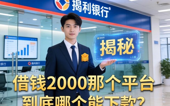 银行内部人揭秘：借钱2000那个平台，到底哪个能下款？