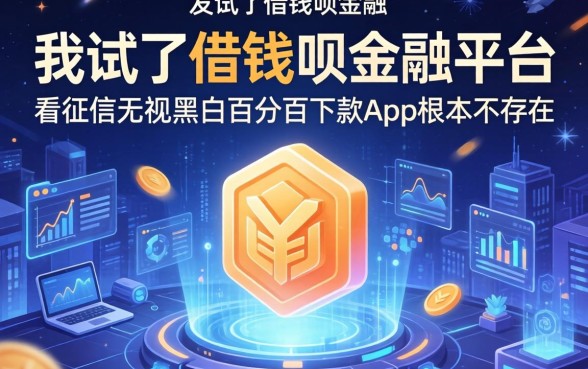 我试了借钱呗金融平台，发现不看征信无视黑白百分百下款app根本不存在