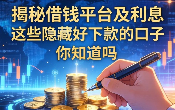 揭秘借钱平台及利息：这些隐藏好下款的口子你知道吗