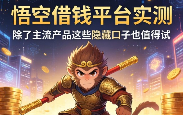 悟空借钱平台实测：除了主流产品这些隐藏口子也值得试