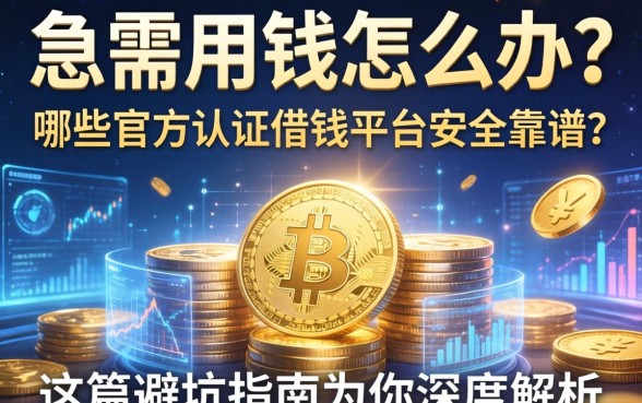 急需用钱怎么办？哪些官方认证借钱平台安全靠谱？这篇避坑指南为你深度解析