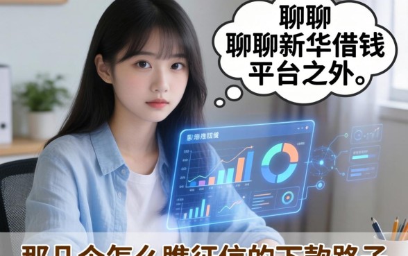 聊聊新华借钱平台之外，那几个不怎么瞧征信的下款路子
