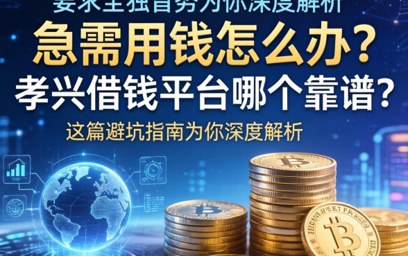 急需用钱怎么办？孝感借钱平台哪个靠谱？这篇避坑指南为你深度解析