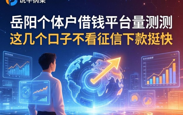 岳阳个体户借钱平台实测：这几个口子不看征信下款挺快