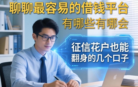 聊聊最容易的借钱平台有哪些：征信花户也能翻身的几个口子