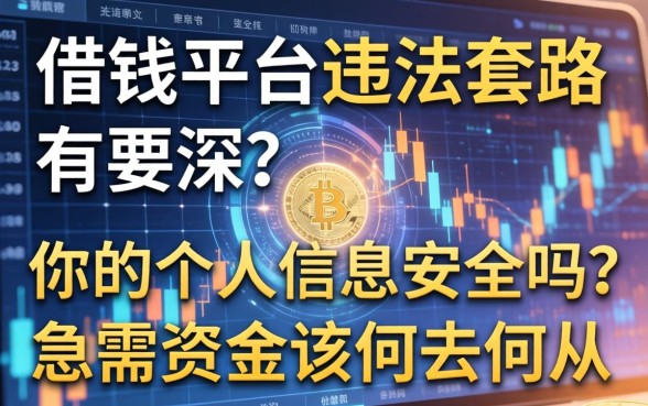 借钱平台违法套路有多深？你的个人信息安全吗？急需资金该何去何从？