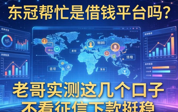 东冠帮忙是借钱平台吗？老哥实测这几个口子不看征信下款挺稳