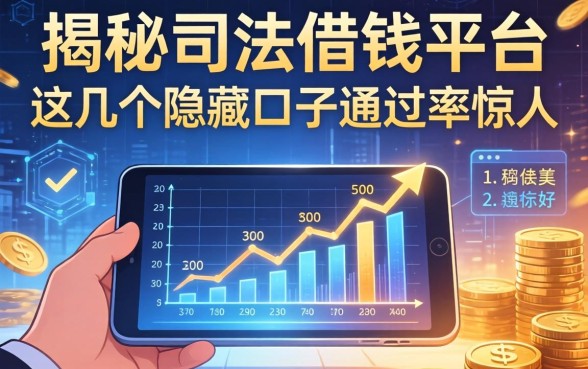 揭秘司法借钱平台：这几个隐藏口子通过率惊人