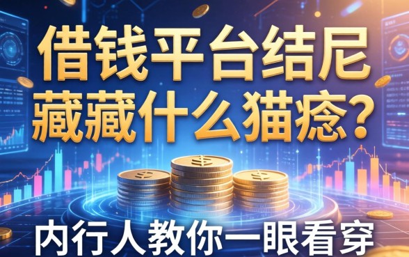 借钱平台文案结尾藏着什么猫腻？内行人教你一眼看穿