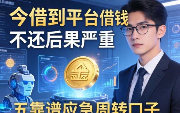 今借到平台借钱不还后果严重，分享五个靠谱应急周转口子