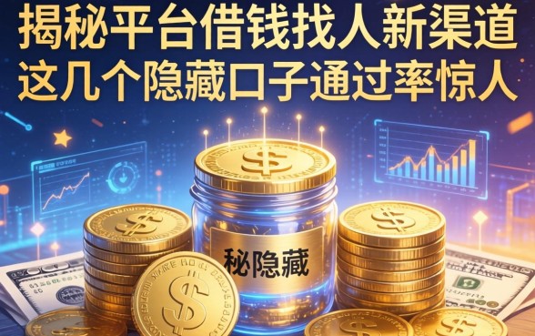 揭秘平台借钱找人新渠道，这几个隐藏口子通过率惊人