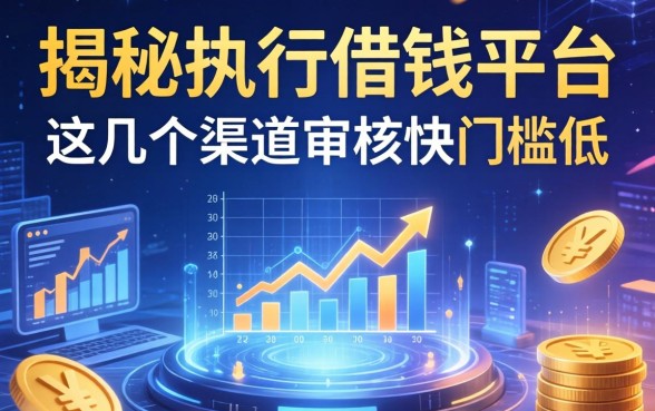 揭秘执行借钱平台：这几个渠道审核快门槛低