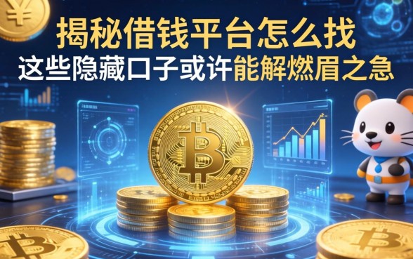 揭秘借钱平台怎么找，这些隐藏口子或许能解燃眉之急