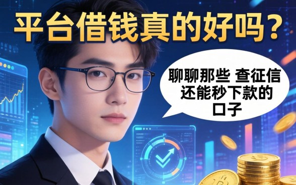 平台借钱真的好吗？聊聊那些不查征信还能秒下款的口子