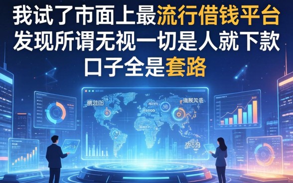 我试了市面上最流行借钱平台，发现所谓无视一切是人就下款口子全是套路