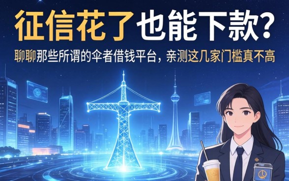 征信花了也能下款？聊聊那些所谓的伞者借钱平台，亲测这几家门槛真不高