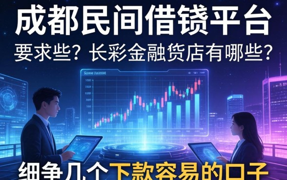 成都民间借钱平台有哪些？细数几个下款容易的口子