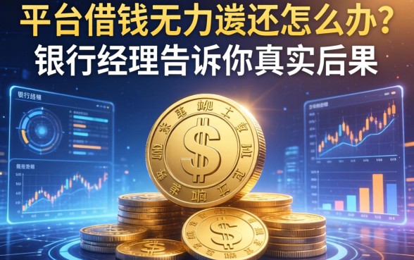平台借钱无力偿还怎么办？银行经理告诉你真实后果